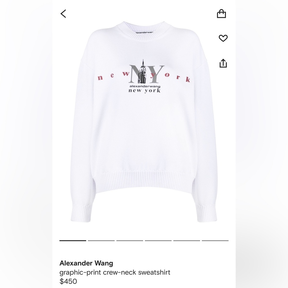 Alexander Wang graphic-print crew-neck sweatshirt
